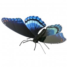 Fascinations Metal Earth Red-spotted Purple Butterfly 3D Metal Model Kit   